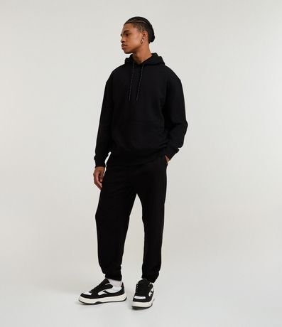 Pantalón Jogger en Algodón con Cintura elástica y Cordón