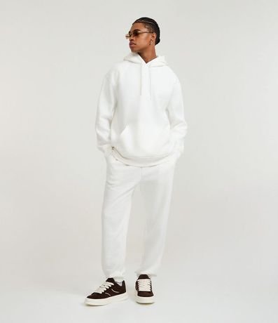 Pantalón Jogger en Algodón con Cintura elástica y Cordón