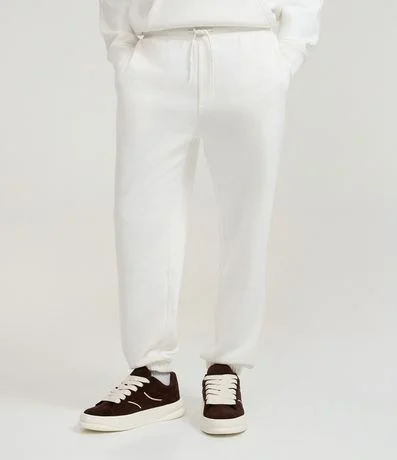 Pantalón Jogger en Algodón con Cintura elástica y Cordón 2