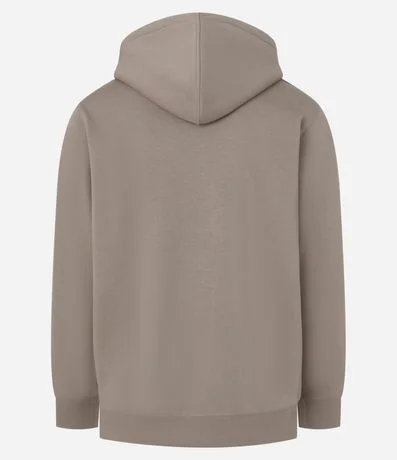 Saco en Algodón con Ziper y Estampa Letras Cicular en el Pecho 2