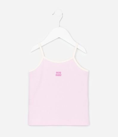 Remera Infantil en Algodón Soy Feliz - Talle 1 a 6 años