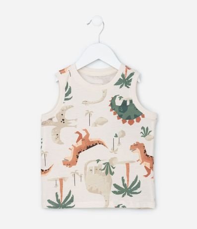 Musculosa Infantil con Estampa de Dinossauros - Talle 1 a 5/6 años 2