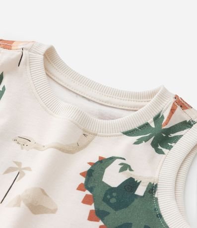 Musculosa Infantil con Estampa de Dinossauros - Talle 1 a 5/6 años 5