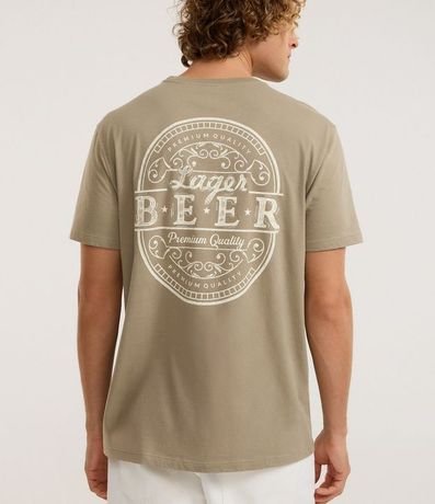 Remera Comfort en Algodón con Estampa Lettering Larger Beer 3