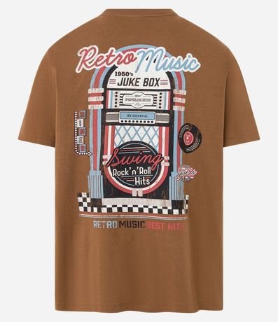 Remera en Algodón con Estampa Retro Music 7