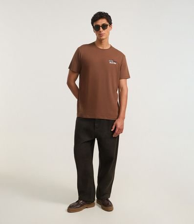 Remera en Algodón con Estampa Retro Music 2