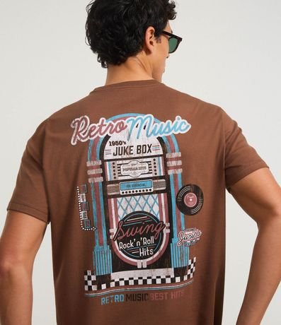 Remera en Algodón con Estampa Retro Music 3