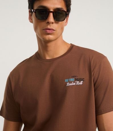 Remera en Algodón con Estampa Retro Music 4