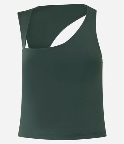 Blusa Musculosa en Microfibra con Escote Asimétrico 4