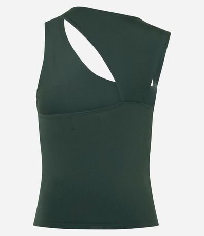 Blusa Musculosa en Microfibra con Escote Asimétrico 5