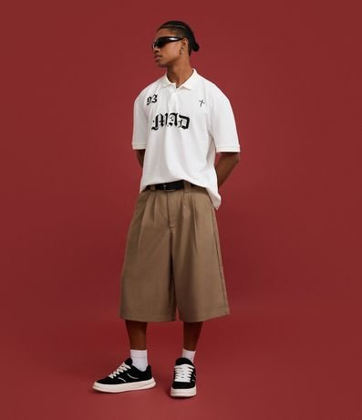 Bermuda Baggy en Viscosa Sastrería con Bolsillos 3