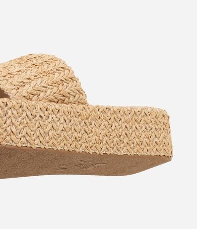 Sandalia Flatform con Superficie Trenzada 4