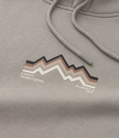 Saco Comfort en Algodón con Felpa y Estampa Lettering Montaña 8