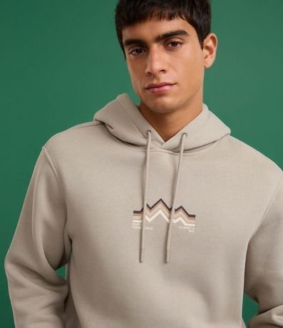 Saco Comfort en Algodón con Felpa y Estampa Lettering Montaña 5