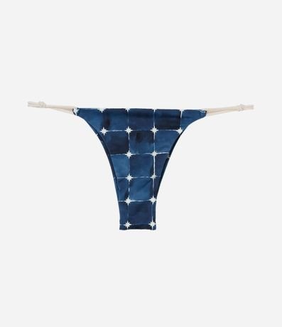 Bikini Bombacha Colaless en Microfibra con Estampa Aquarelada y Lateral de Cordón 5