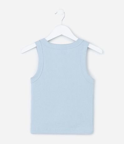 Musculosa Cropped Infantil en Rib - Talle 5 a 14 años 3
