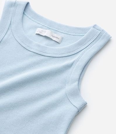 Musculosa Cropped Infantil en Rib - Talle 5 a 14 años 5