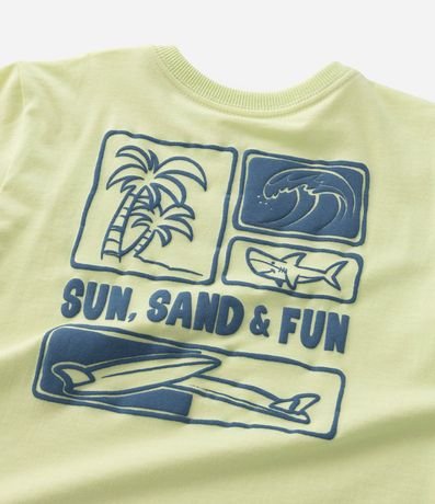 Remera Infantil Estampa Frente y Espalda de Playa - Talle 1 a 6 años 4