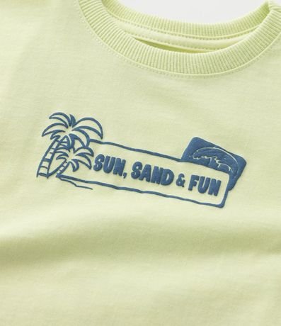 Remera Infantil Estampa Frente y Espalda de Playa - Talle 1 a 6 años 6