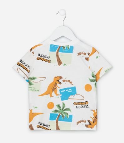 Remera Infantil con Estampa de Dinosaurios  - Talle 1 a 6 años 2