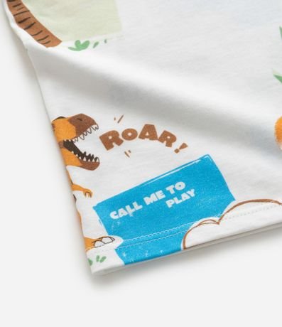 Remera Infantil con Estampa de Dinosaurios  - Talle 1 a 6 años 6