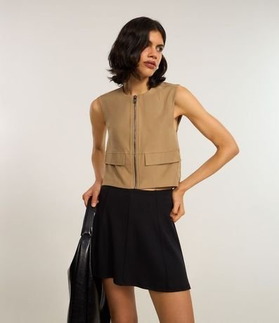 Short Pollera en Ponto Roma con Recortes