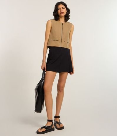 Short Pollera en Ponto Roma con Recortes 2