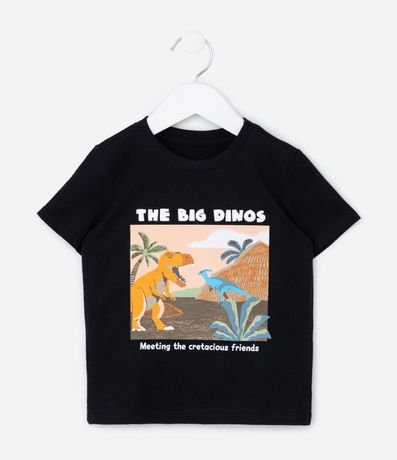 Remera Infantil con Estampa Dinossauros - Talle 1 a 6 años