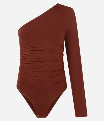 Body con un Hombro Único y Drapeados Laterales 5