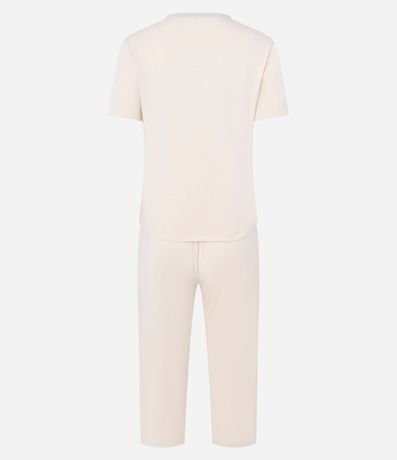 Pijama Capri con Abotonado y Vieses Contrastantes 5