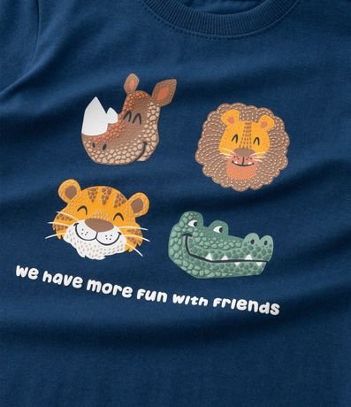 Remera Infantil con Estampa Animalitos en Relieve - 1 a 6 años 5