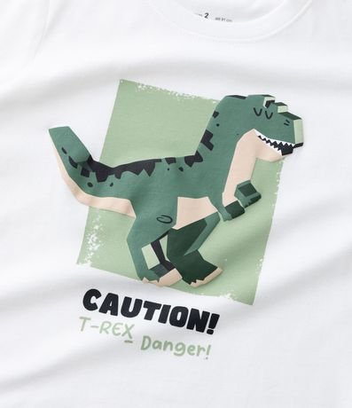 Remera Infantil con Estampa Dinosaurio 3D - Talle 1 a 6 años 5