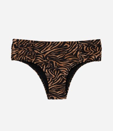 Bikini Bombacha Sunkini en Microfibra con Estampa Animal Print Zebrada 5