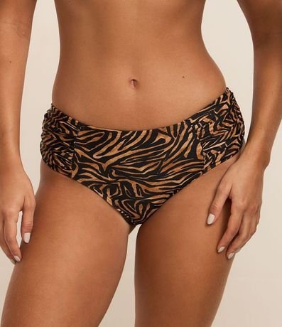 Bikini Bombacha Sunkini en Microfibra con Estampa Animal Print Zebrada 2
