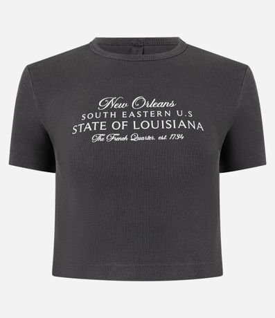 Remera New T-Shirt en Rib con Estampa New Orleans 5