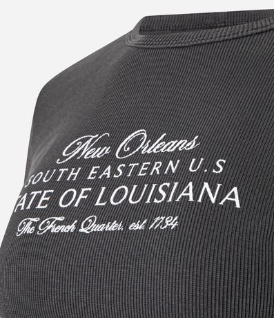Remera New T-Shirt en Rib con Estampa New Orleans 6