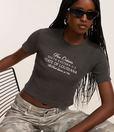 Remera New T-Shirt en Rib con Estampa New Orleans 1