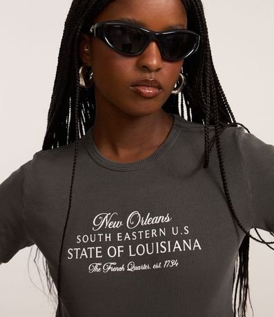 Remera New T-Shirt en Rib con Estampa New Orleans 3