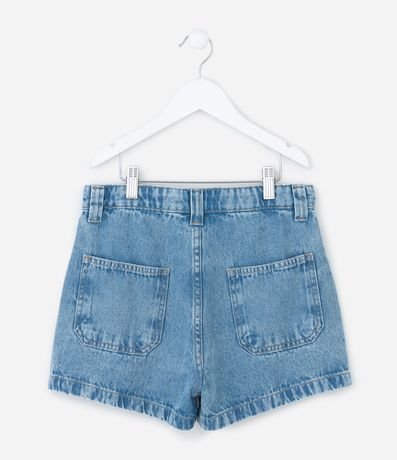 Short Mom Infantil en Jeans con Lazo en Cinta - Talle 5 a 14 años 3