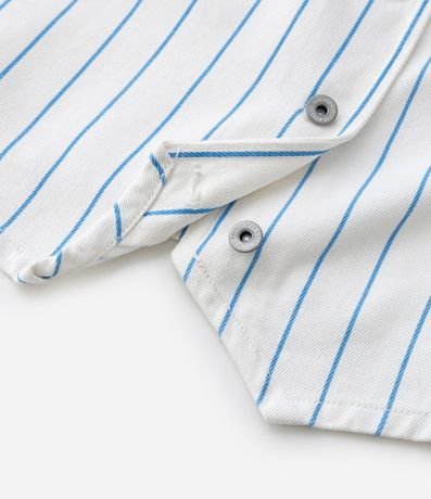 Chaleco Infantil en Sarga con Estampa Rayada - Talle 5 a 14 años 5