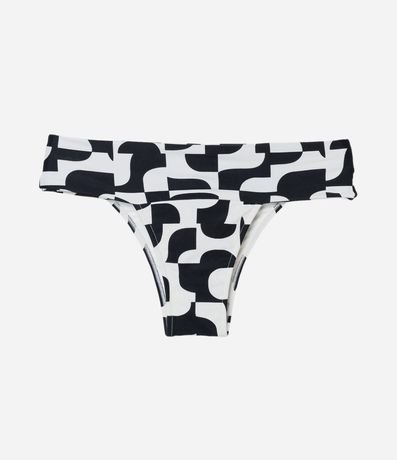 Bikini Bombacha Lateral Ancho en Microfibra con Estampa Bicolor 6