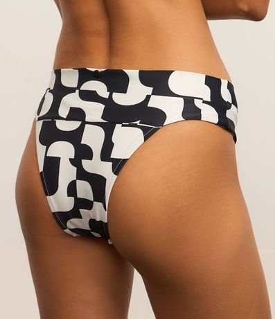 Bikini Bombacha Lateral Ancho en Microfibra con Estampa Bicolor 5