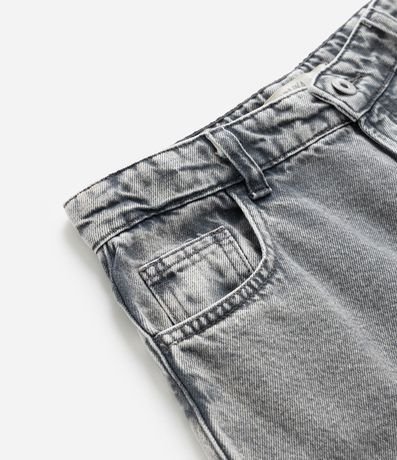 Pantalón Infantil Wide Leg en Jeans Desteñida - Talle 5 a 14 años 6