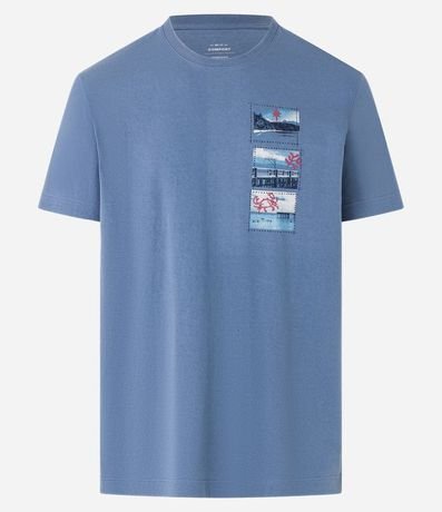 Remera en Algodón con Estampa Localizada de Fotografias 5