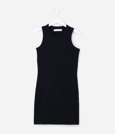 Vestido Musculosa Infantil con Sisa Americana Canelado - Talle 5 a 14 años 2