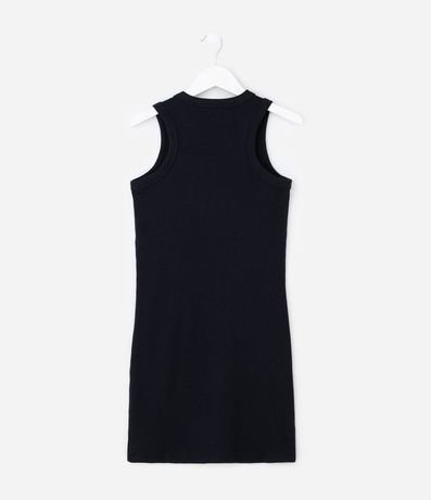 Vestido Musculosa Infantil con Sisa Americana Canelado - Talle 5 a 14 años 3