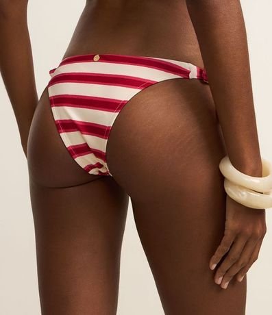 Bikini Bombacha Lazo Grosso en Microfibra Listrado 3