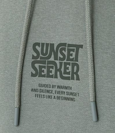 Saco Comfort en Algodón con Felpa Bolsillo Canguro y Estampado Lettering 7