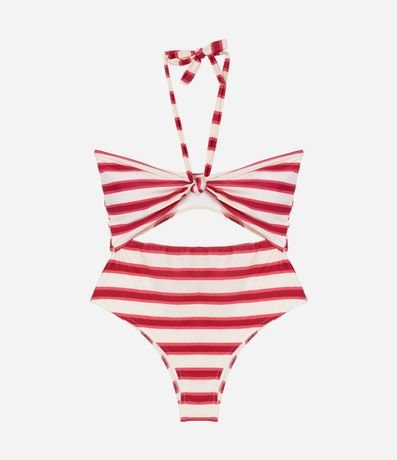 Malla en Microfibra Rayada con Recortes Vazados 5