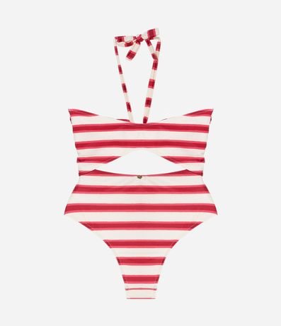 Malla en Microfibra Rayada con Recortes Vazados 6